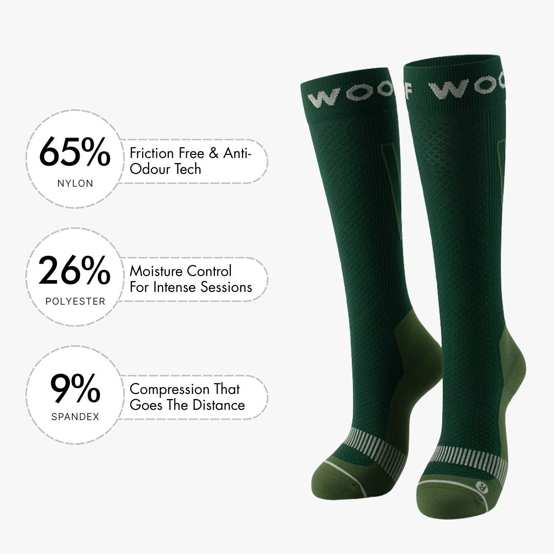 Fern Green Performance Compression Socks